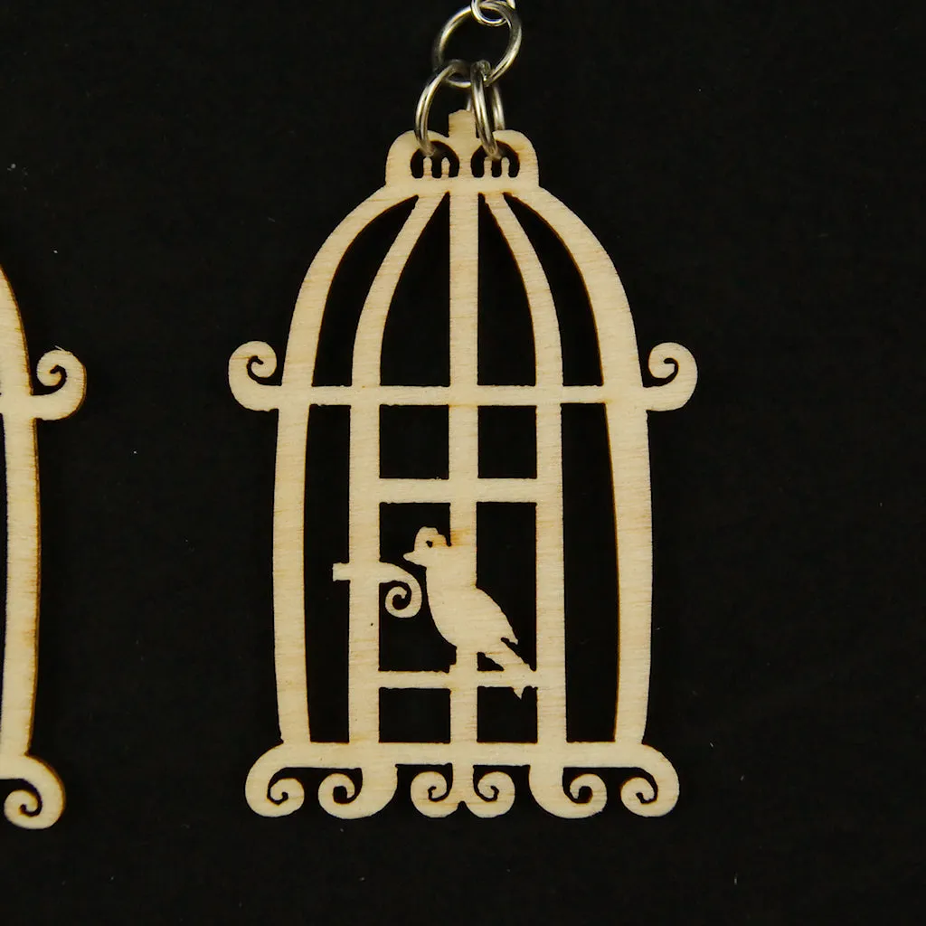 Bye Bye Birdie Cage Earrings