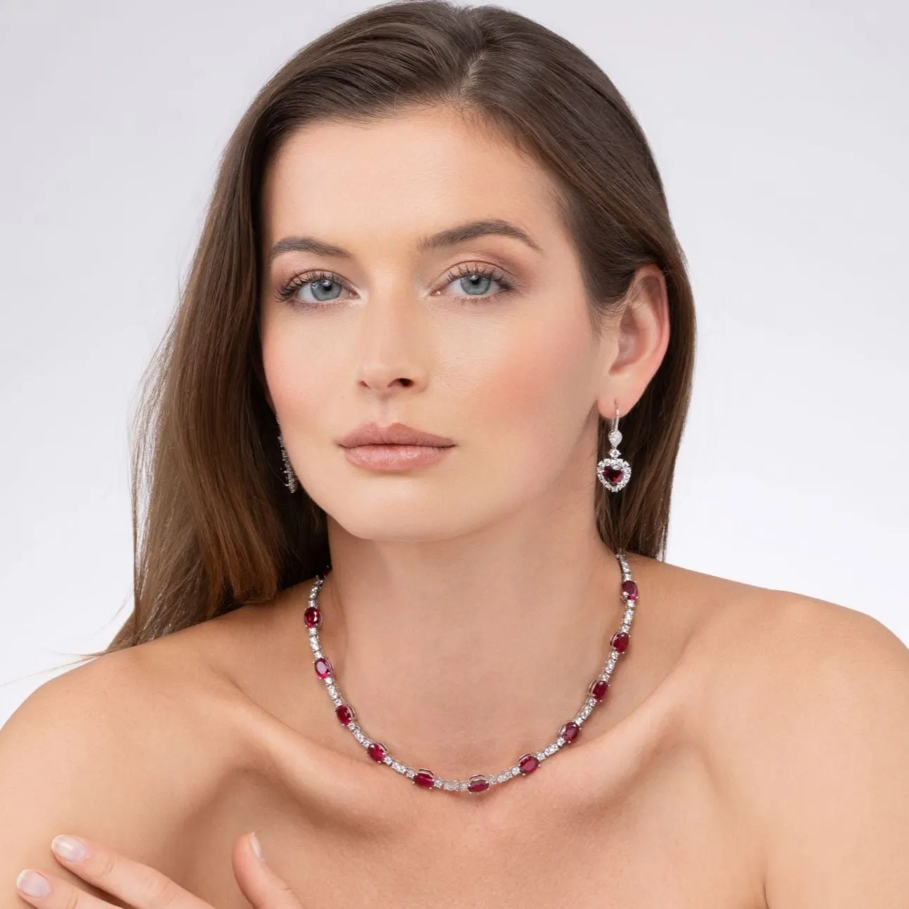 Calista Heart Shaped Earrings