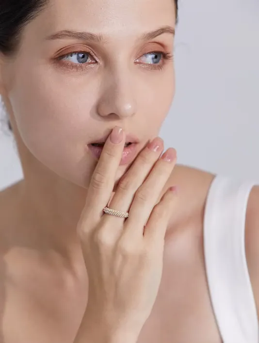 CAPRI PEARL RING IN GOLD - 3 SIZES AVAIL (WATERPROOF & 18K GOLD PLATED)