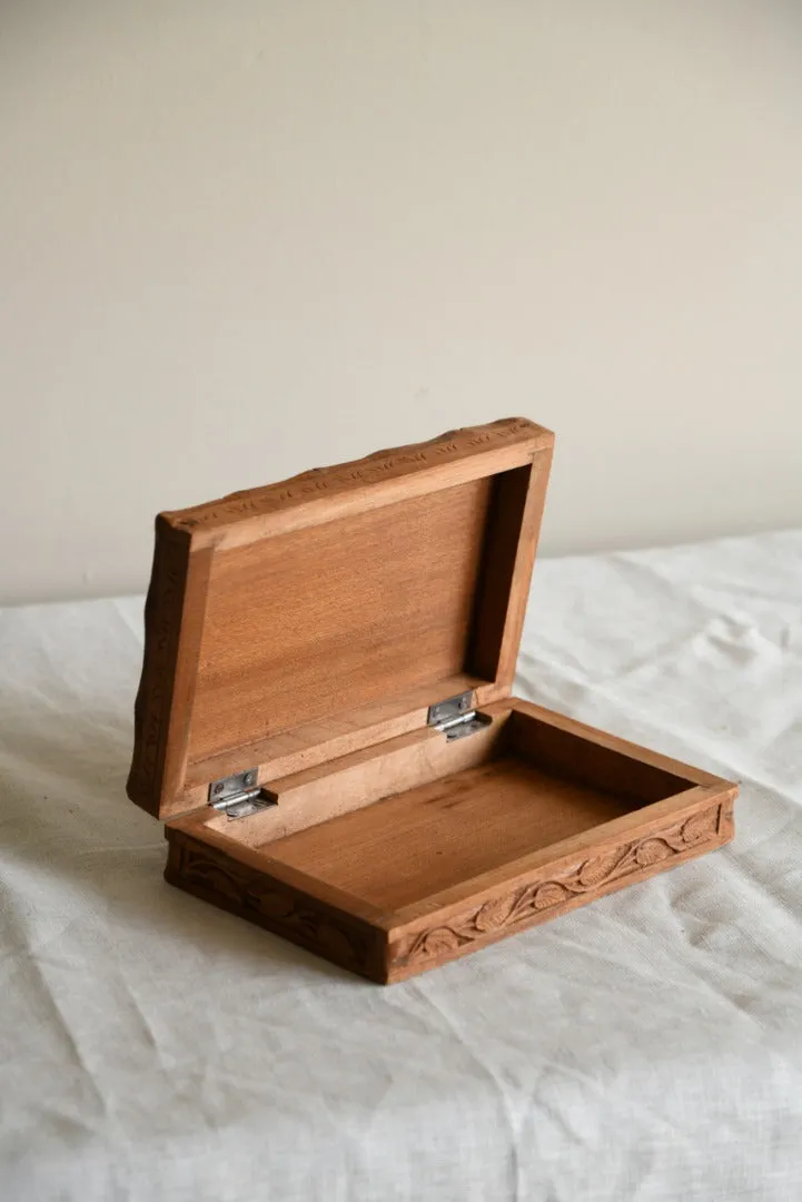 Carved Wooden Box