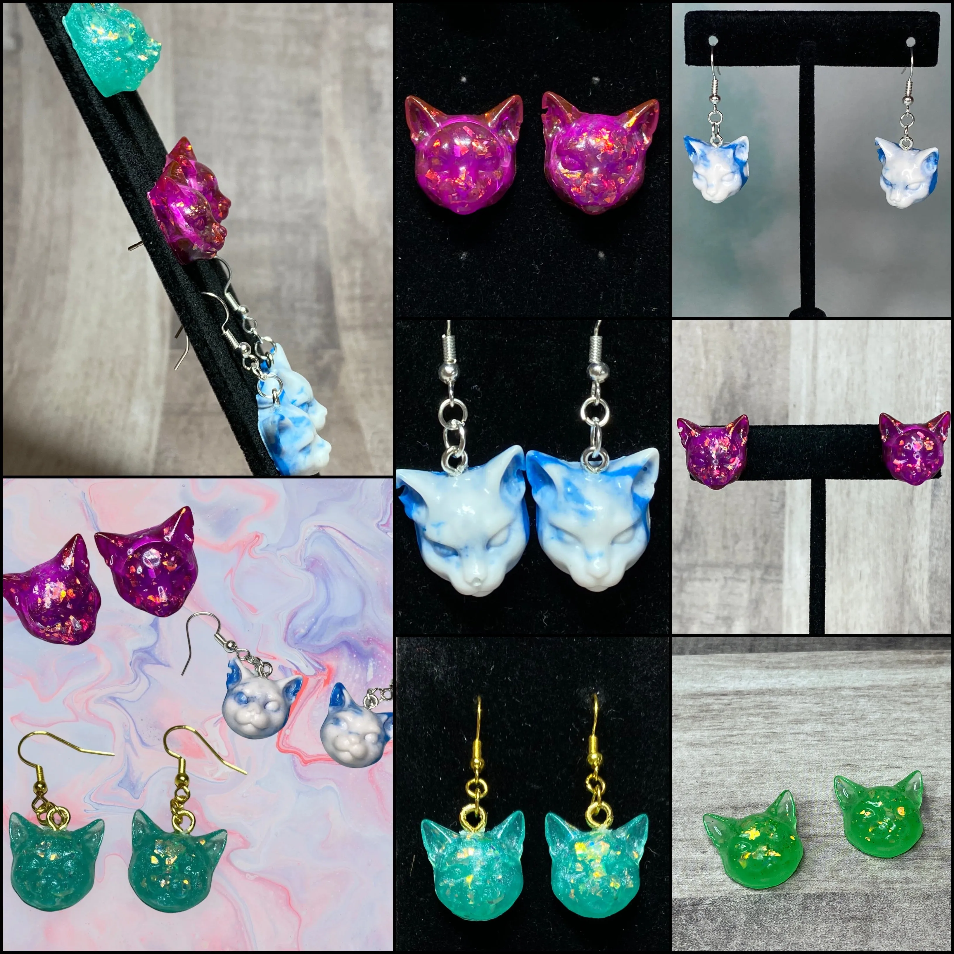Cat Earrings Custom Order