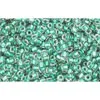 cc264 - Toho beads 15/0 inside colour rainbow crystal/teal lined (5g)