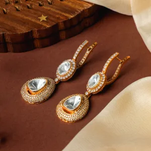 Chandni CZ Diamond Hoop Earring