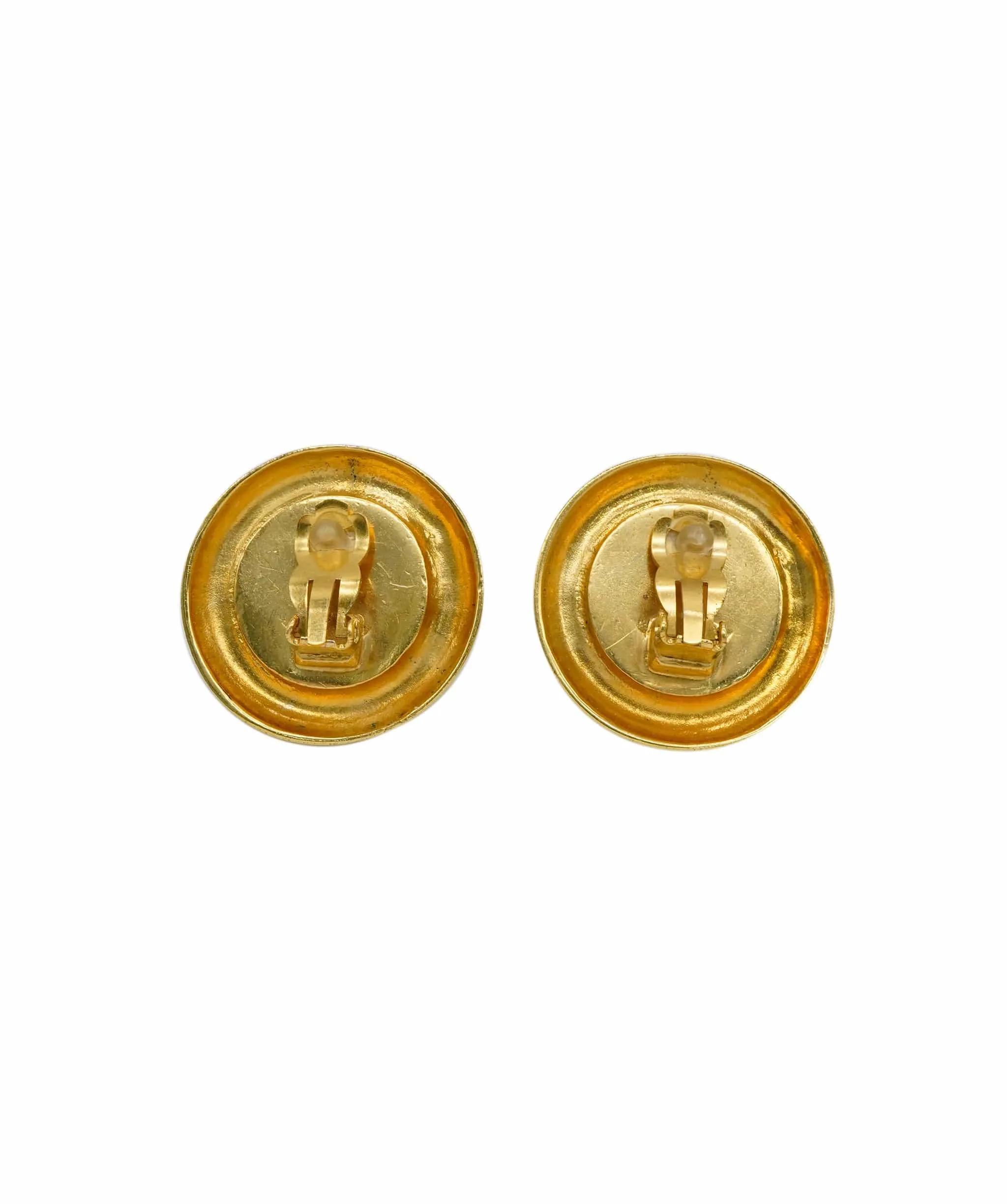Chanel vintage 31 Rue Cambon clips with big pearl ASL2864