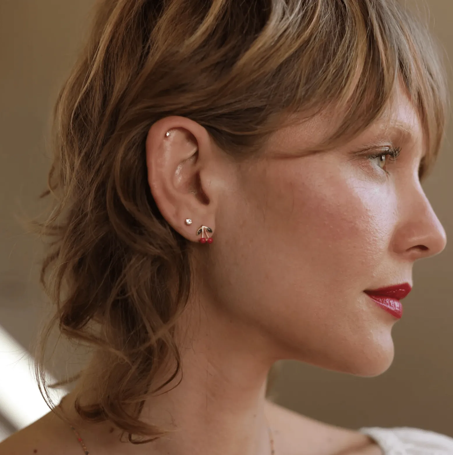 Cherry Stud Earrings