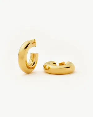 Chubby Medium Hoop Earrings | 18k Gold Vermeil