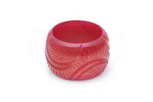 Chunky Golden Bordeaux Fakelite Maiden Bangle