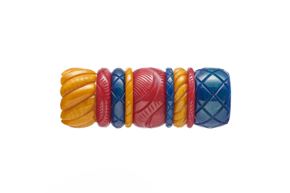 Chunky Golden Ink Fakelite Bangle