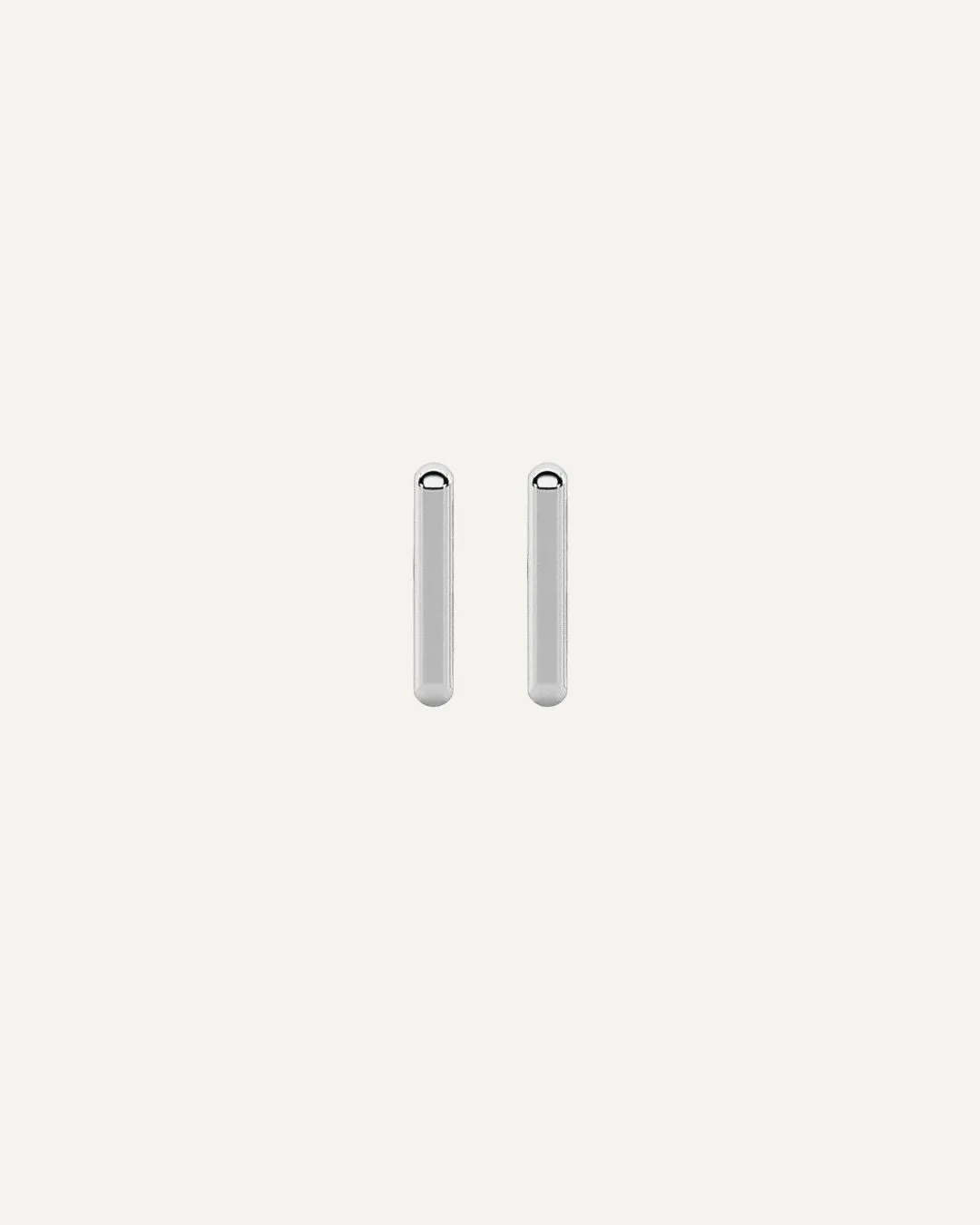Clare Bar Studs- Silver