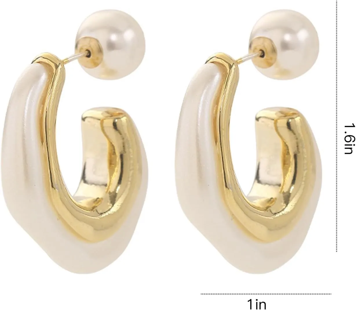 Clear Hoop Earrings for Women Lucite Earrings Transparent Resin Rectangle Earrings Irregular Ice Cube Earrings Gold Huggie Earrings Jewelry