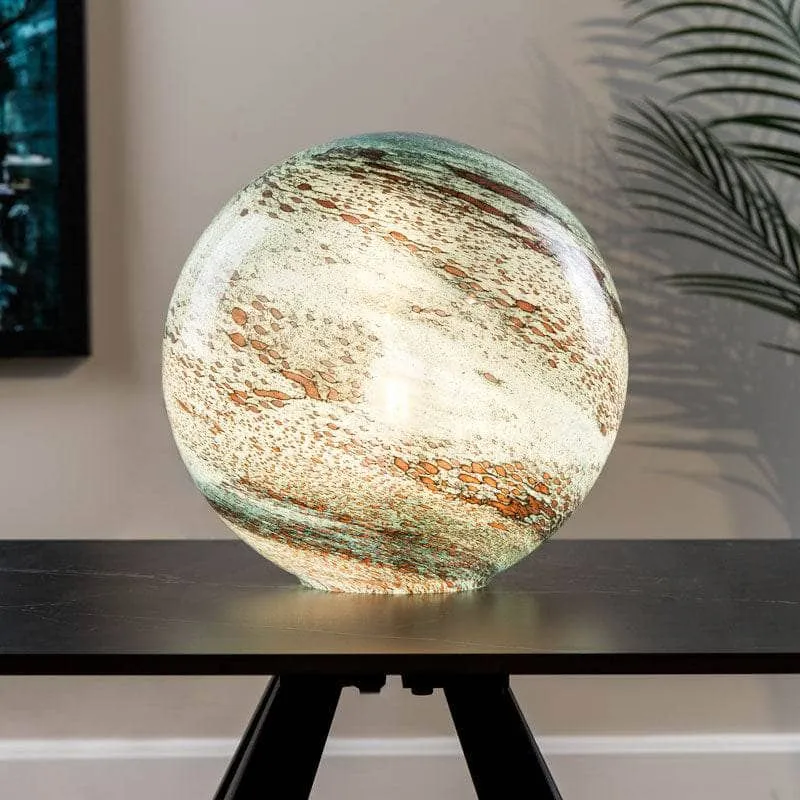 Cloudy Copper Table Lamp - 28cm