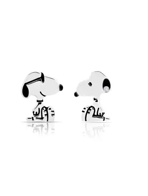 Cool Snoopy Earrings in Platinum