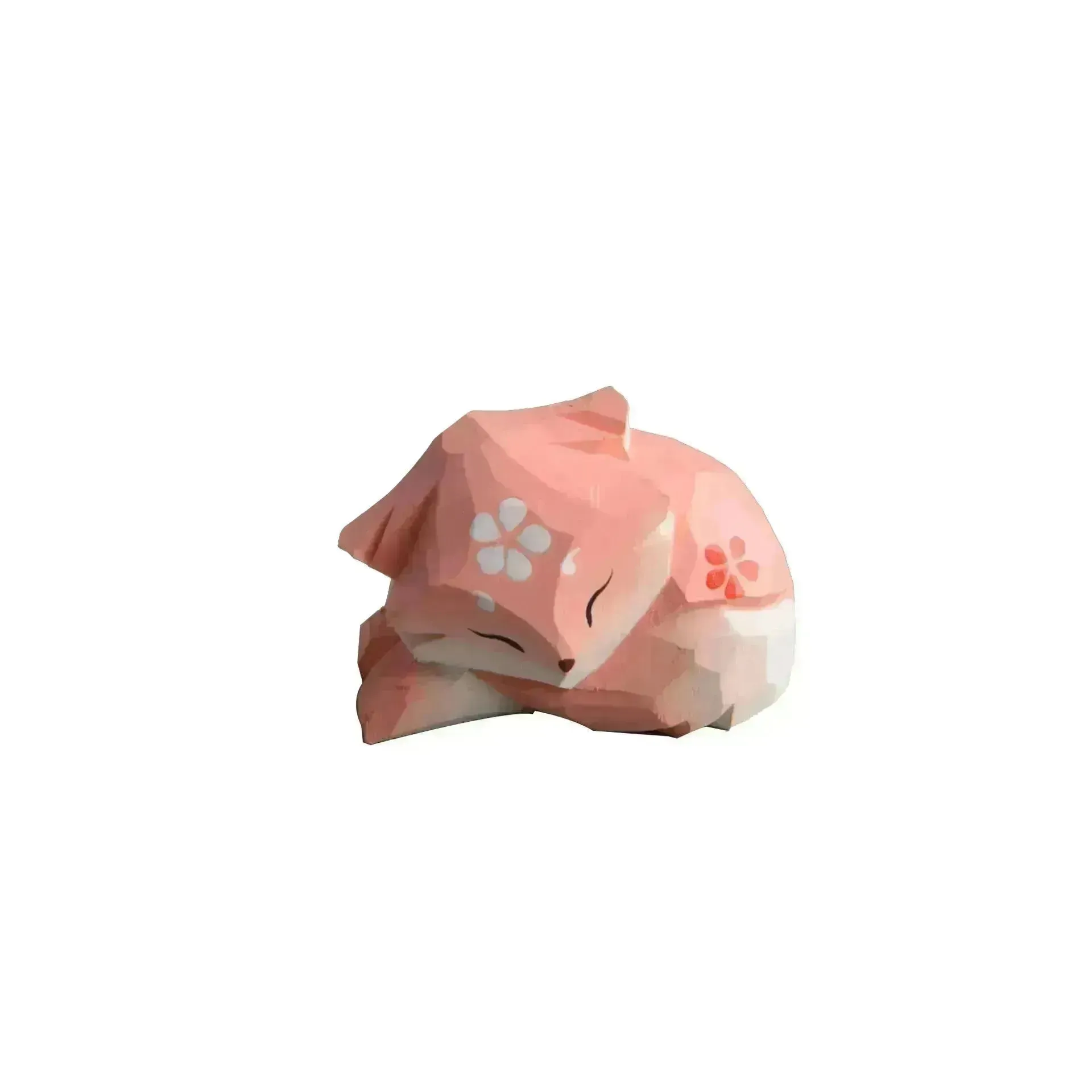 Creative Decorative Hand carved wooden Cat Trinkets Ornaments