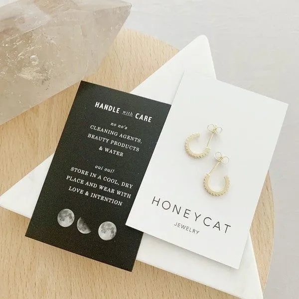 Crystal Clear Huggie Hoops