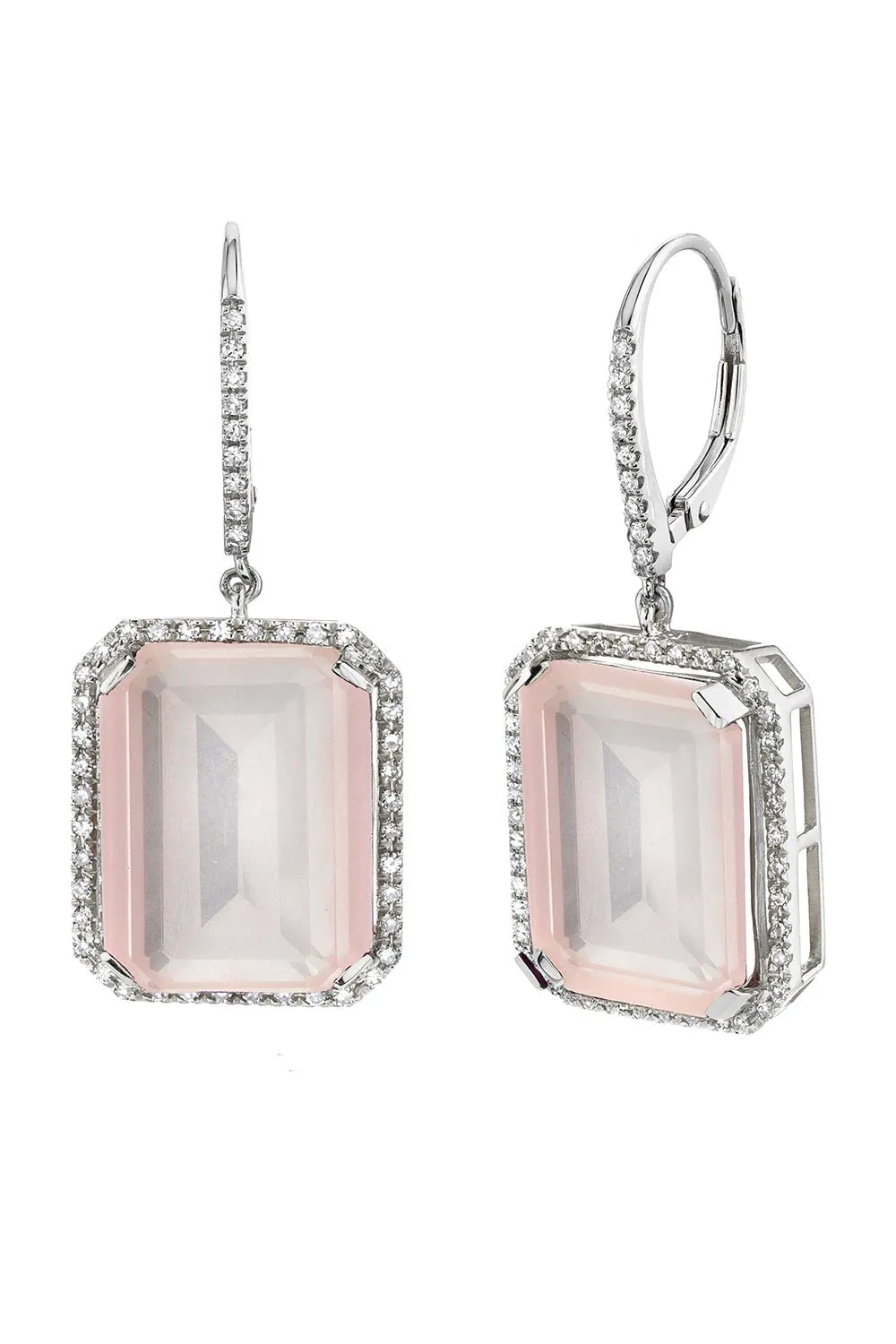 Crystal Diamond Portrait Earrings