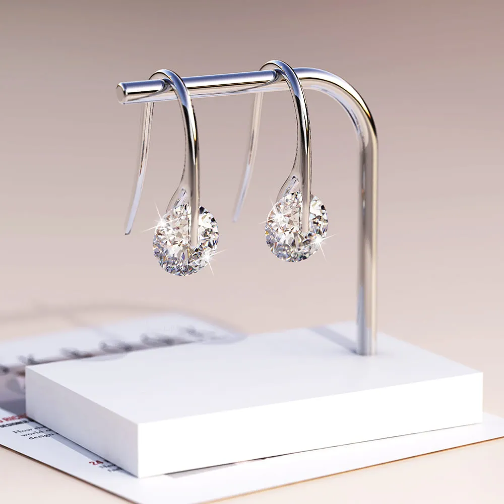 Crystal Earrings Embellished with SWAROVSKI crystals