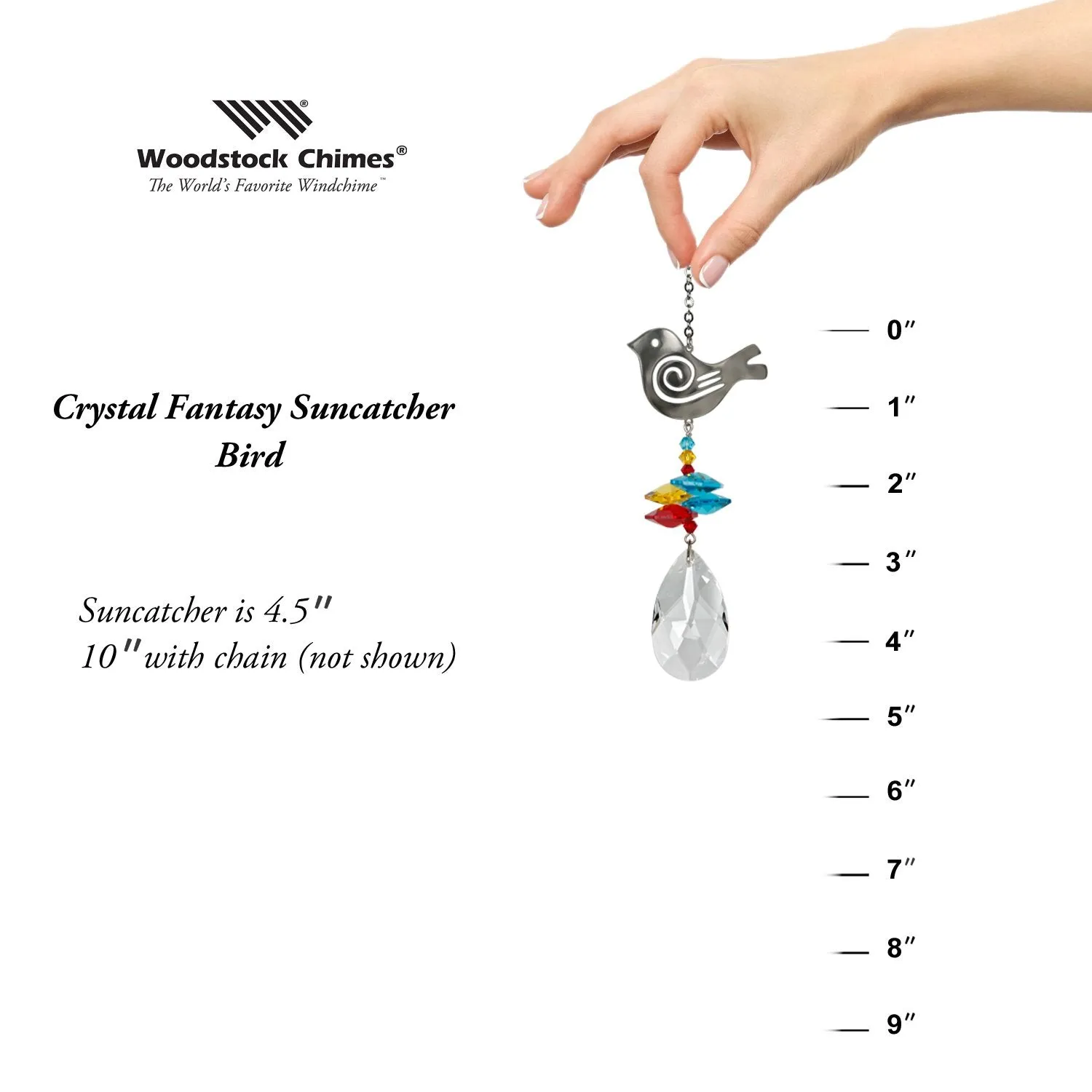 Crystal Fantasy Suncatcher - Bird