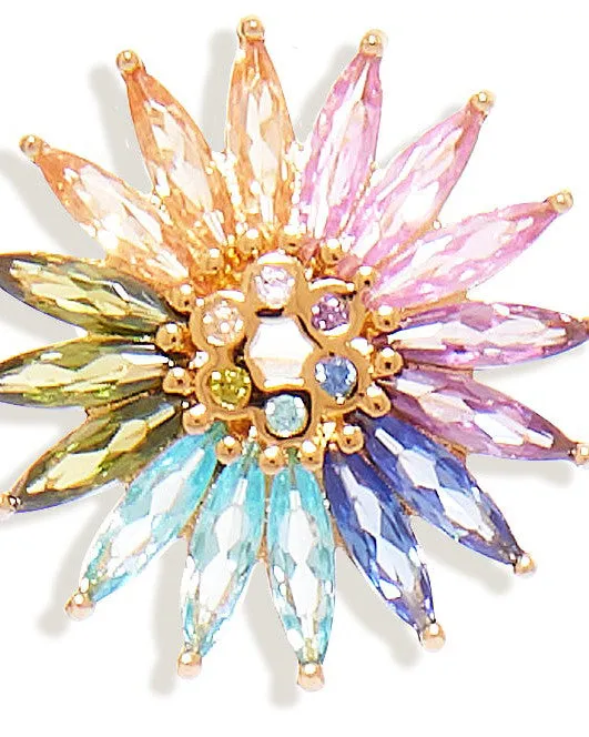 Crystal Madeline Stud Multi | Multi