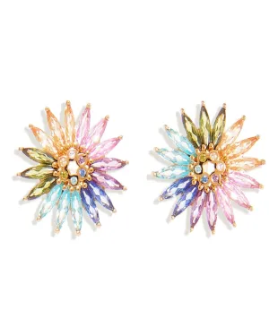 Crystal Madeline Stud Multi | Multi
