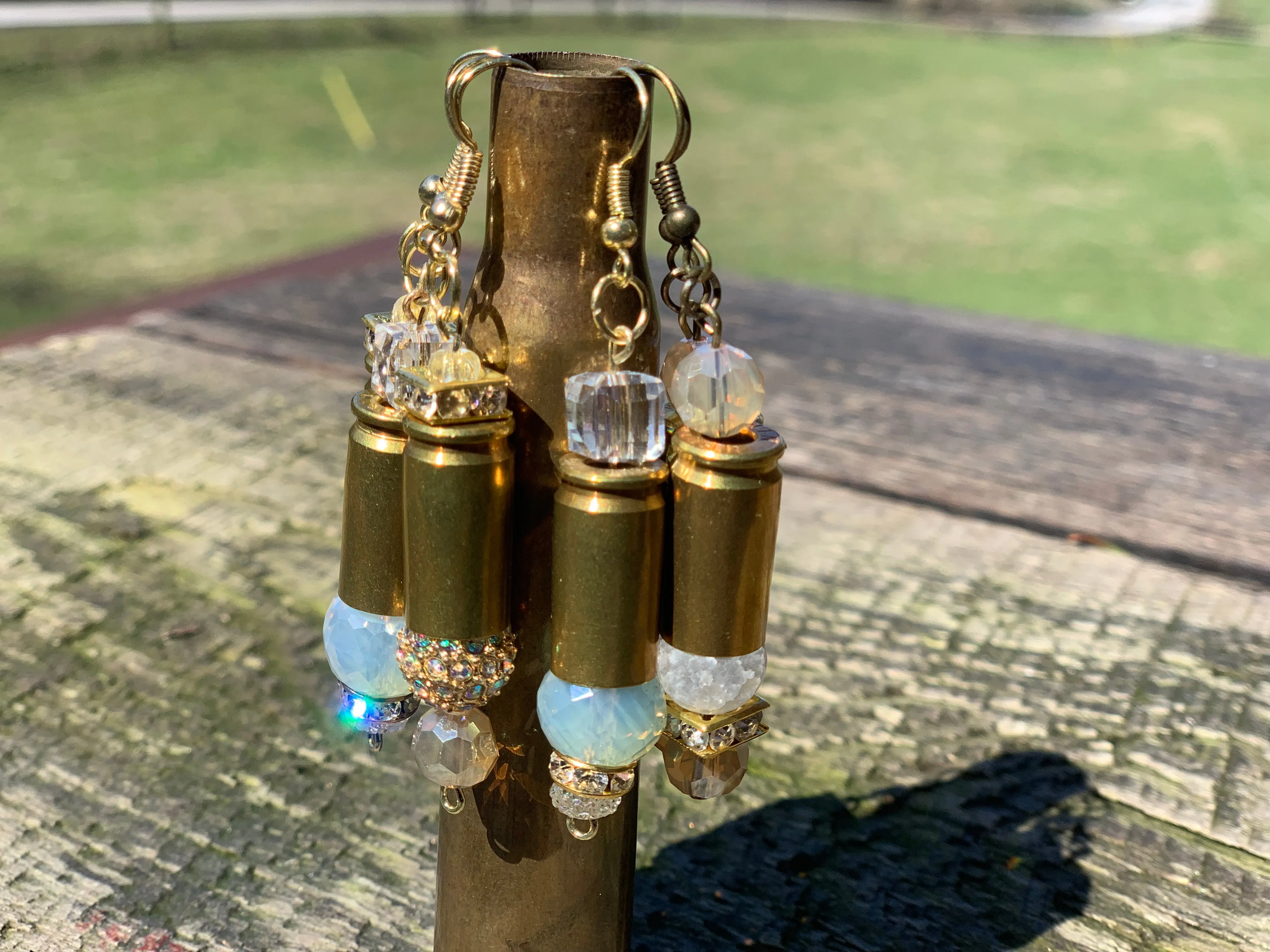Custom Brass Bullet Casing Earrings