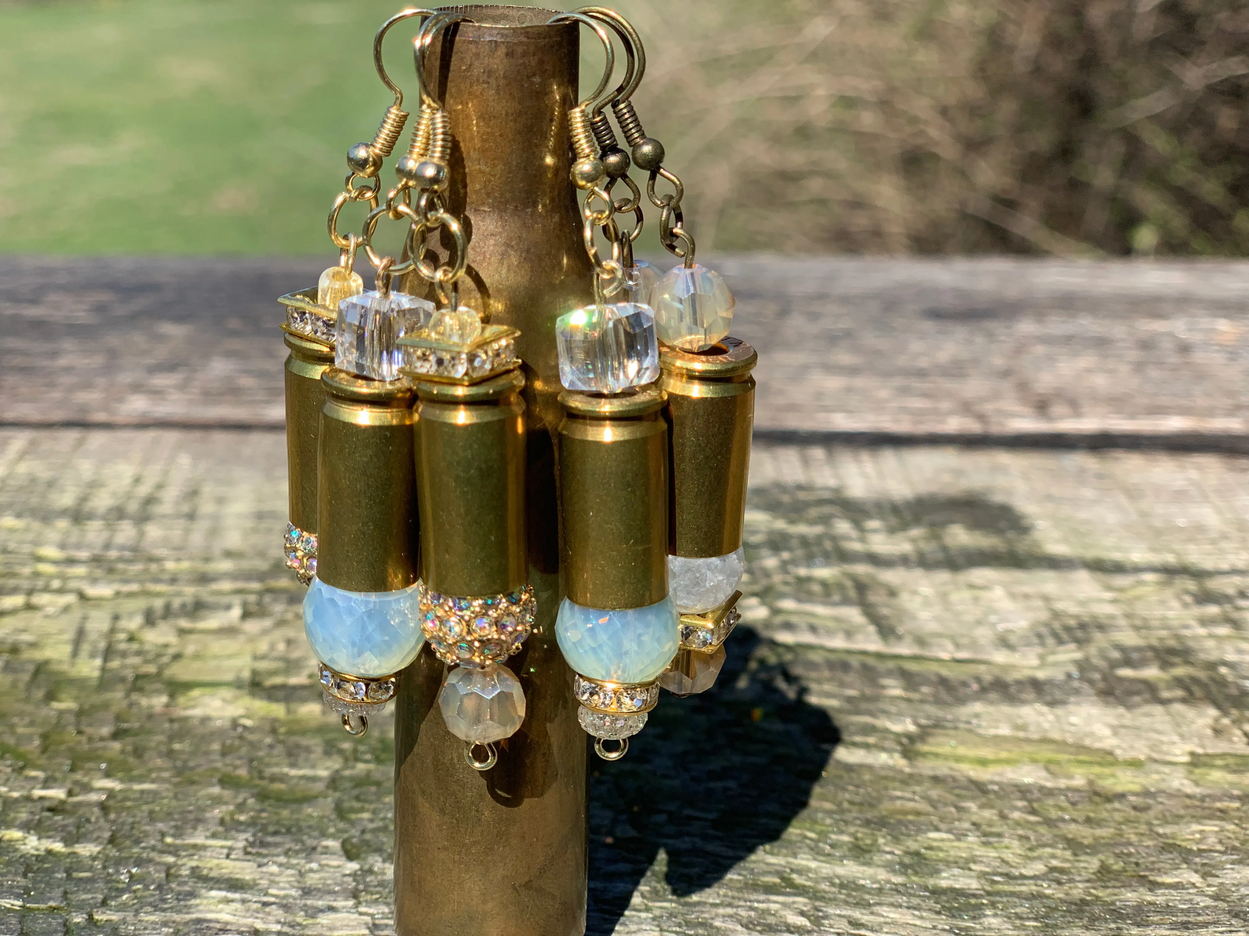 Custom Brass Bullet Casing Earrings