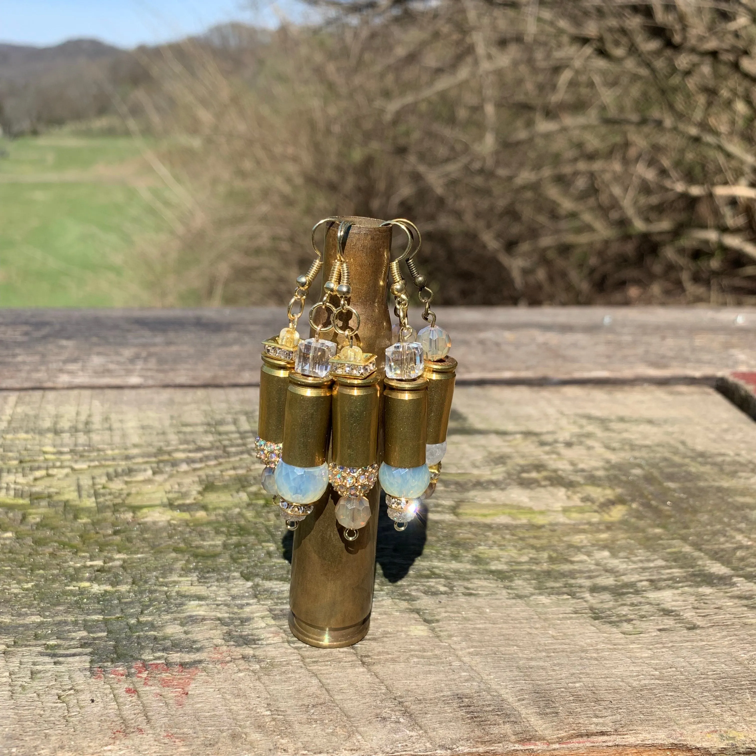 Custom Brass Bullet Casing Earrings