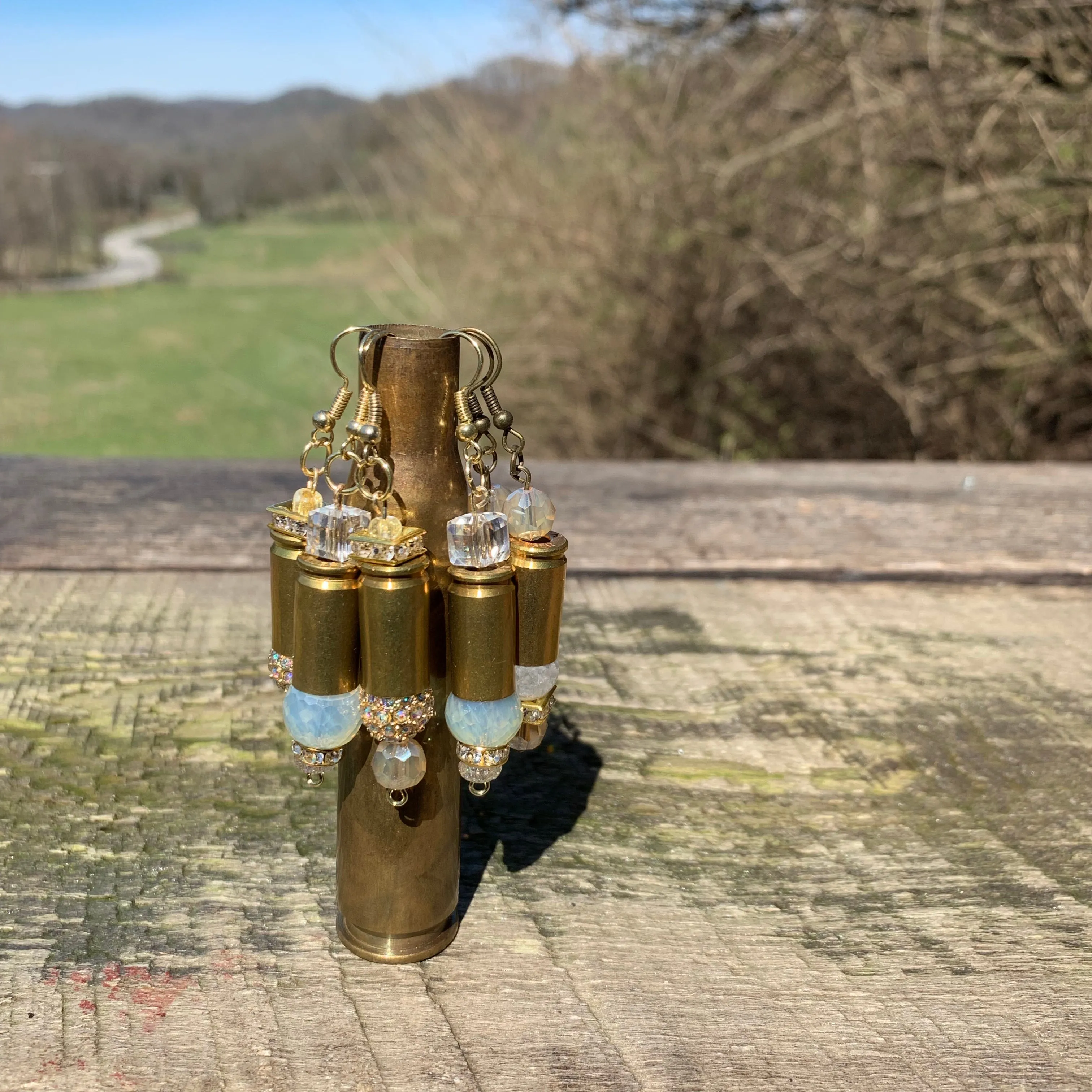 Custom Brass Bullet Casing Earrings