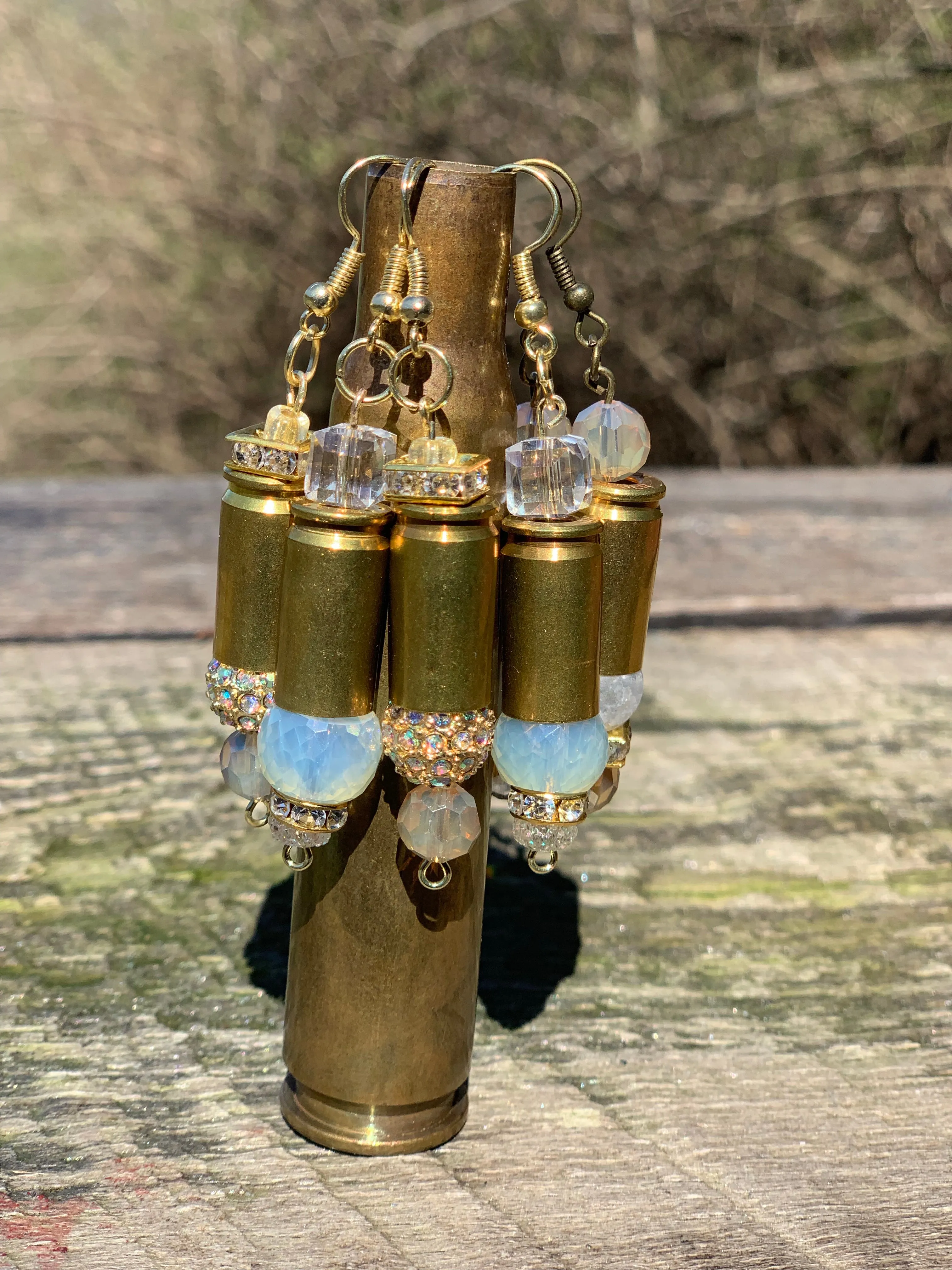 Custom Brass Bullet Casing Earrings