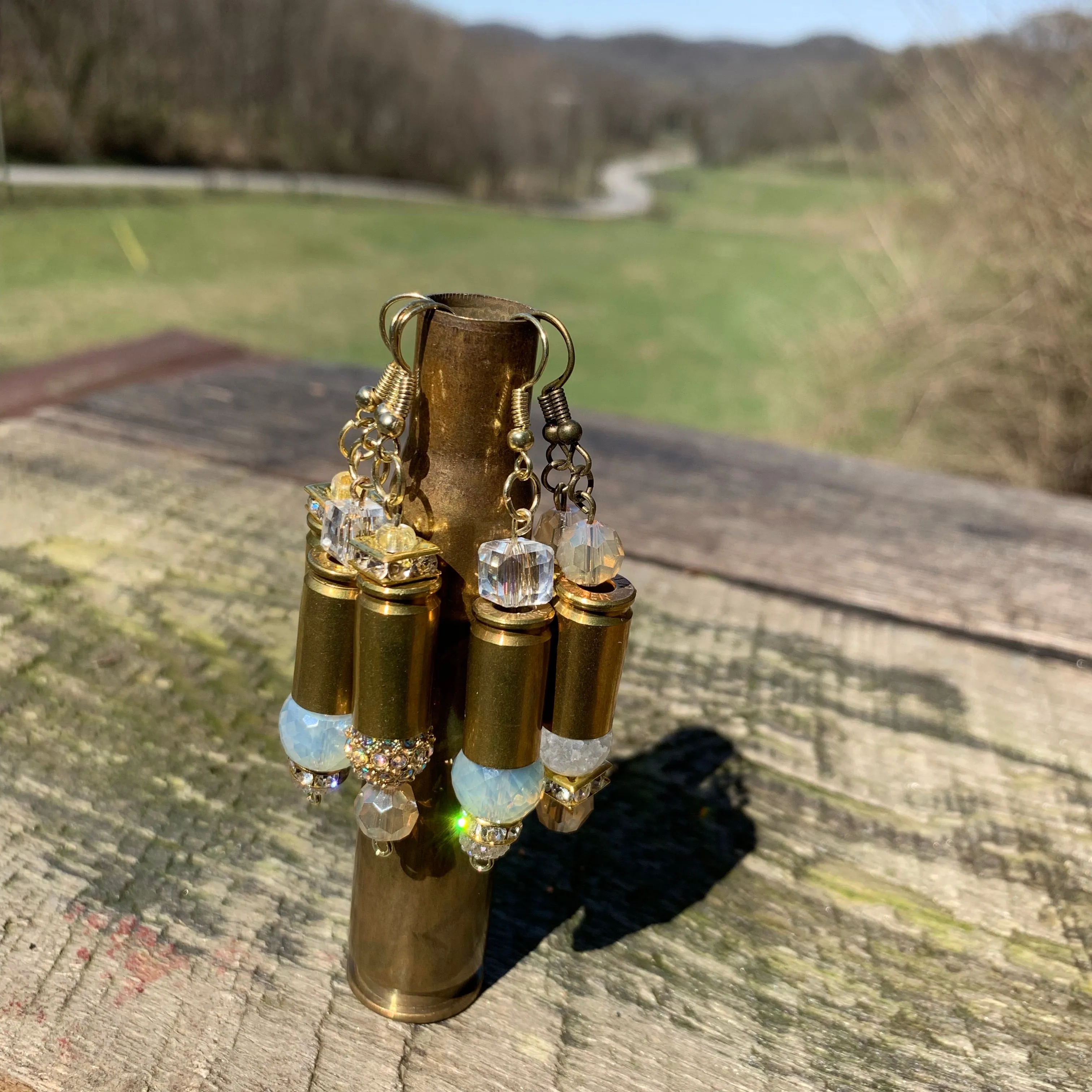 Custom Brass Bullet Casing Earrings