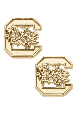CV Block C Stud Earrings