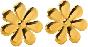 Dainty Flower Stud Earrings for Women Stainless Steel Pierced Ear Earrings Minimalist Five Petals Floral Studs Earrings Elegant Ear Jewelry