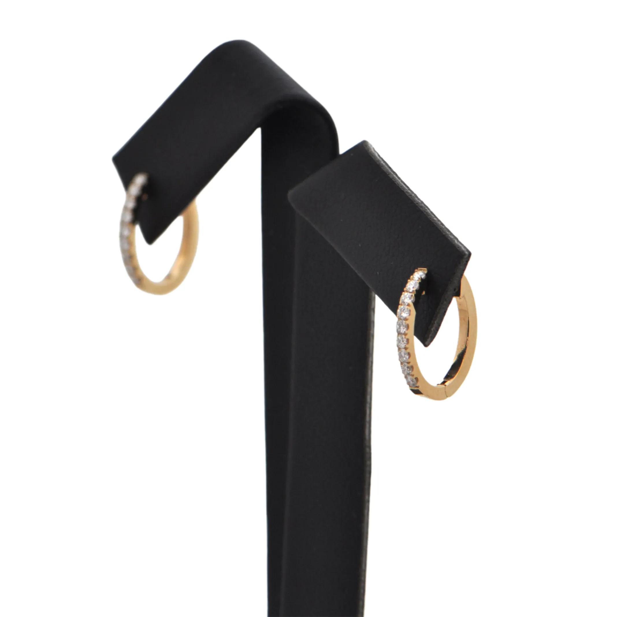 Daisy Exclusive Mini Diamond 18K Yellow Gold Huggie Earrings