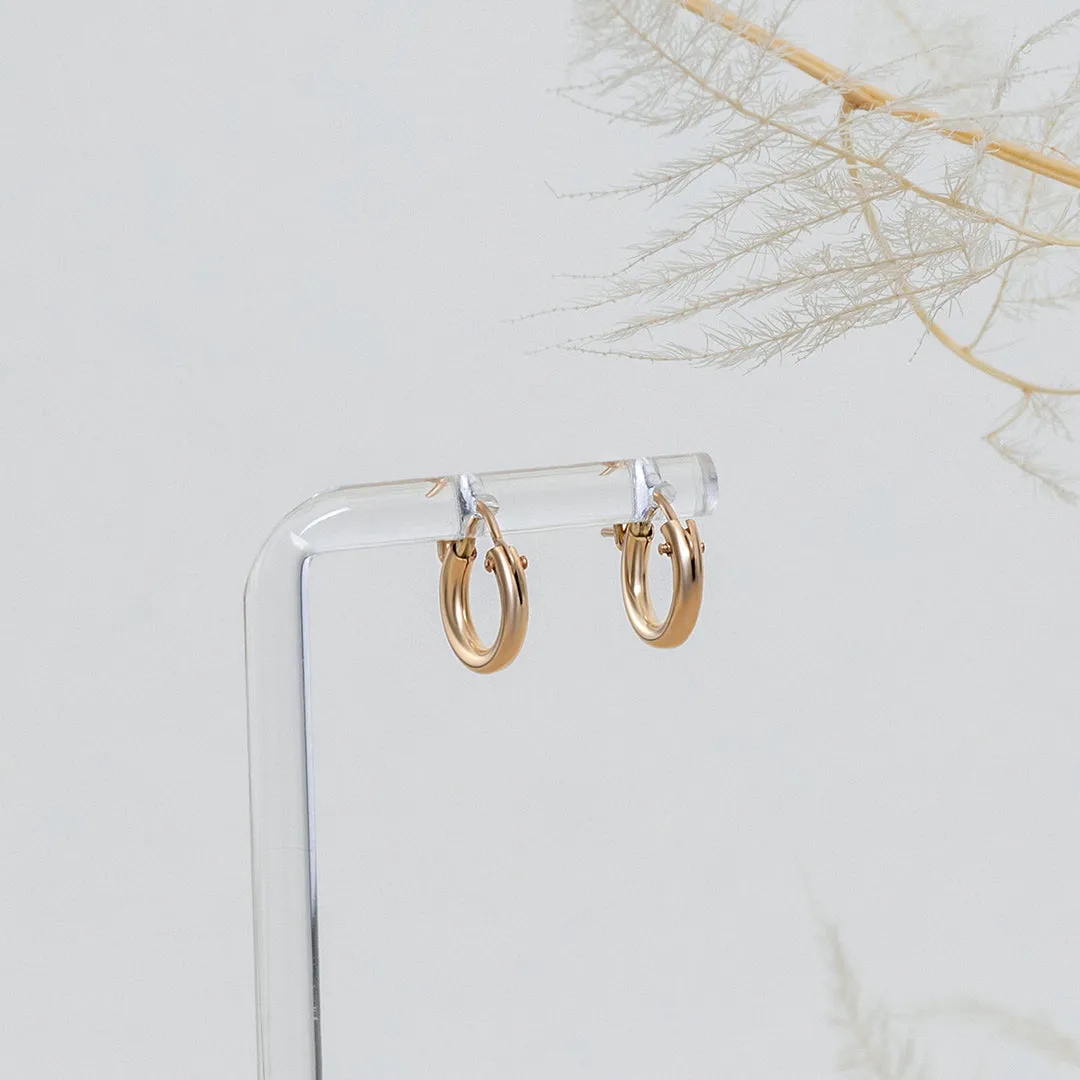 Dana Huggies - Gold Filled Hoop Earrings