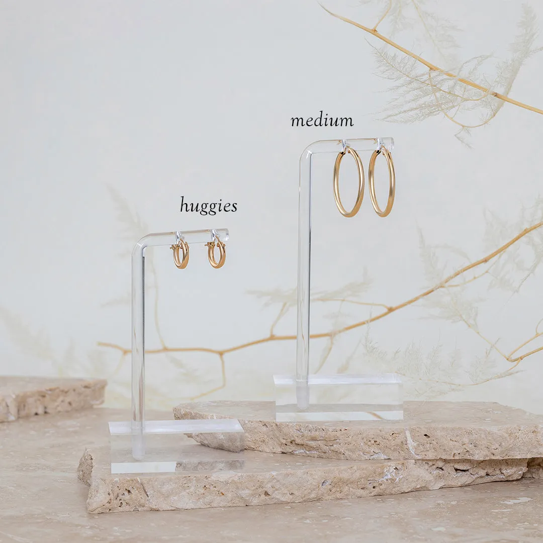 Dana Huggies - Gold Filled Hoop Earrings