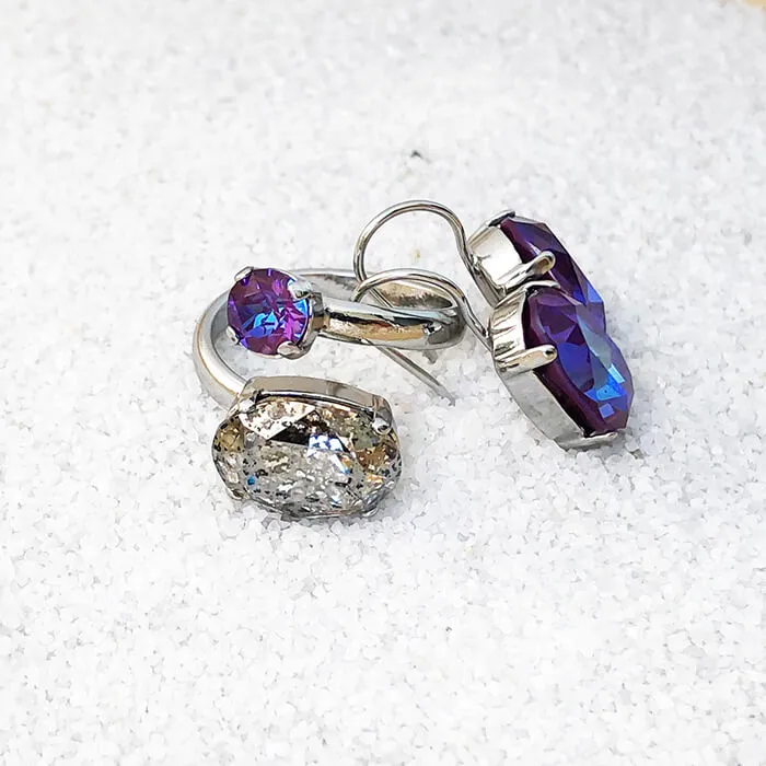 Delite Dual Crystal Statement Rings