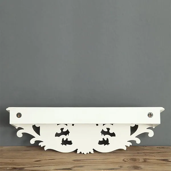 Della Carved Wooden Wall Rack