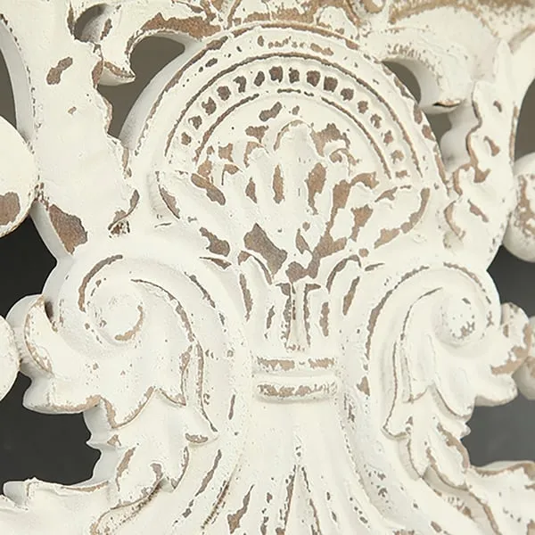 Della Carved Wooden Wall Rack