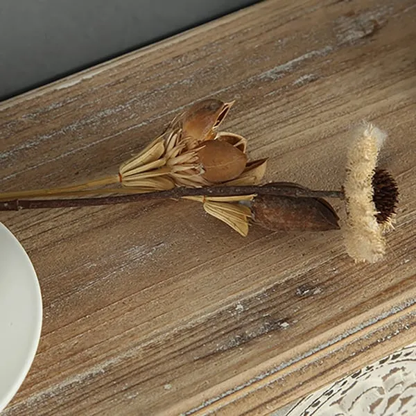 Della Carved Wooden Wall Rack