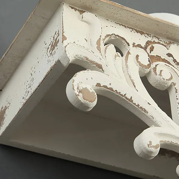 Della Carved Wooden Wall Rack