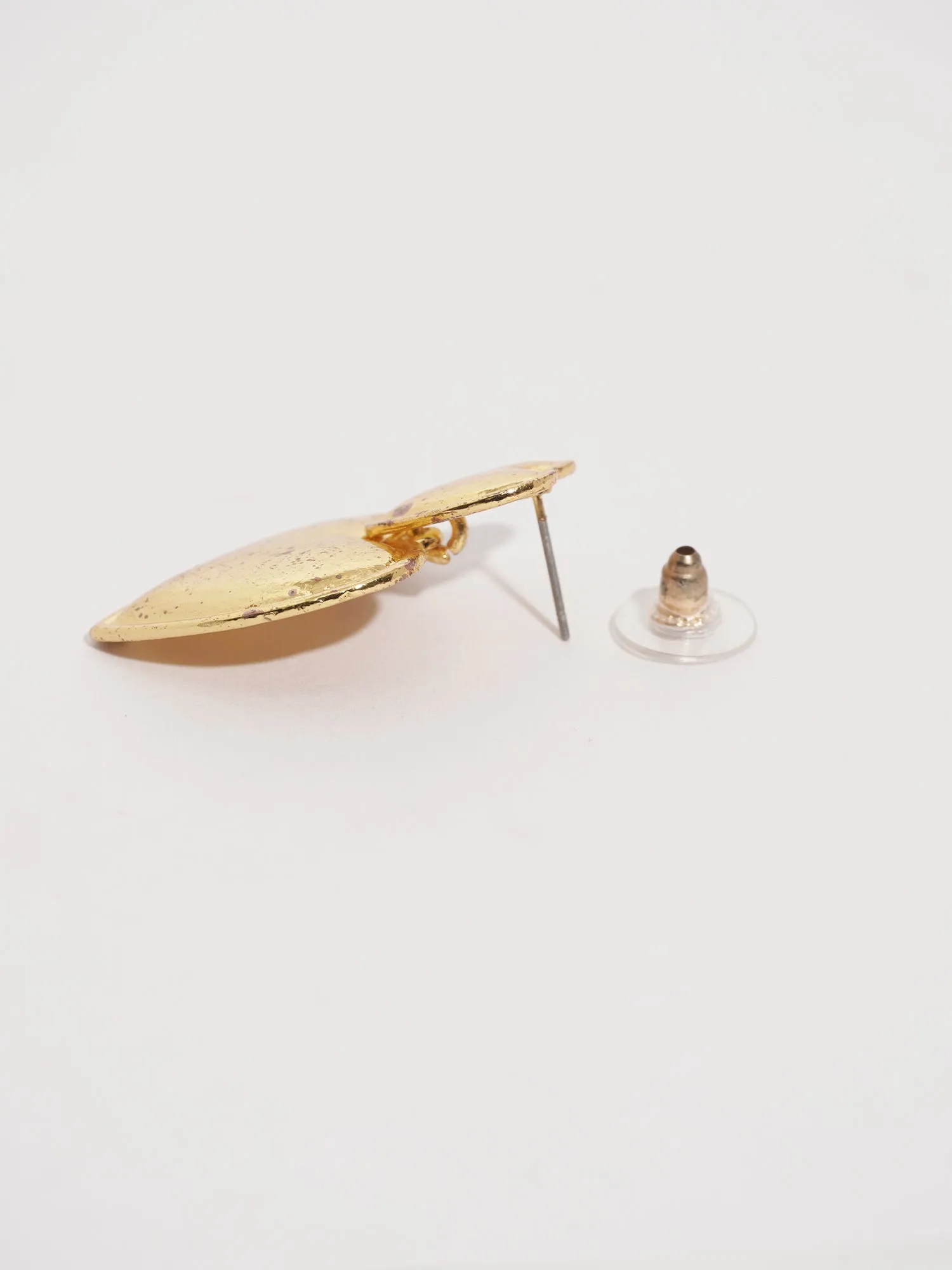Demi-Fine Gold Plated Heart Shaped Earring