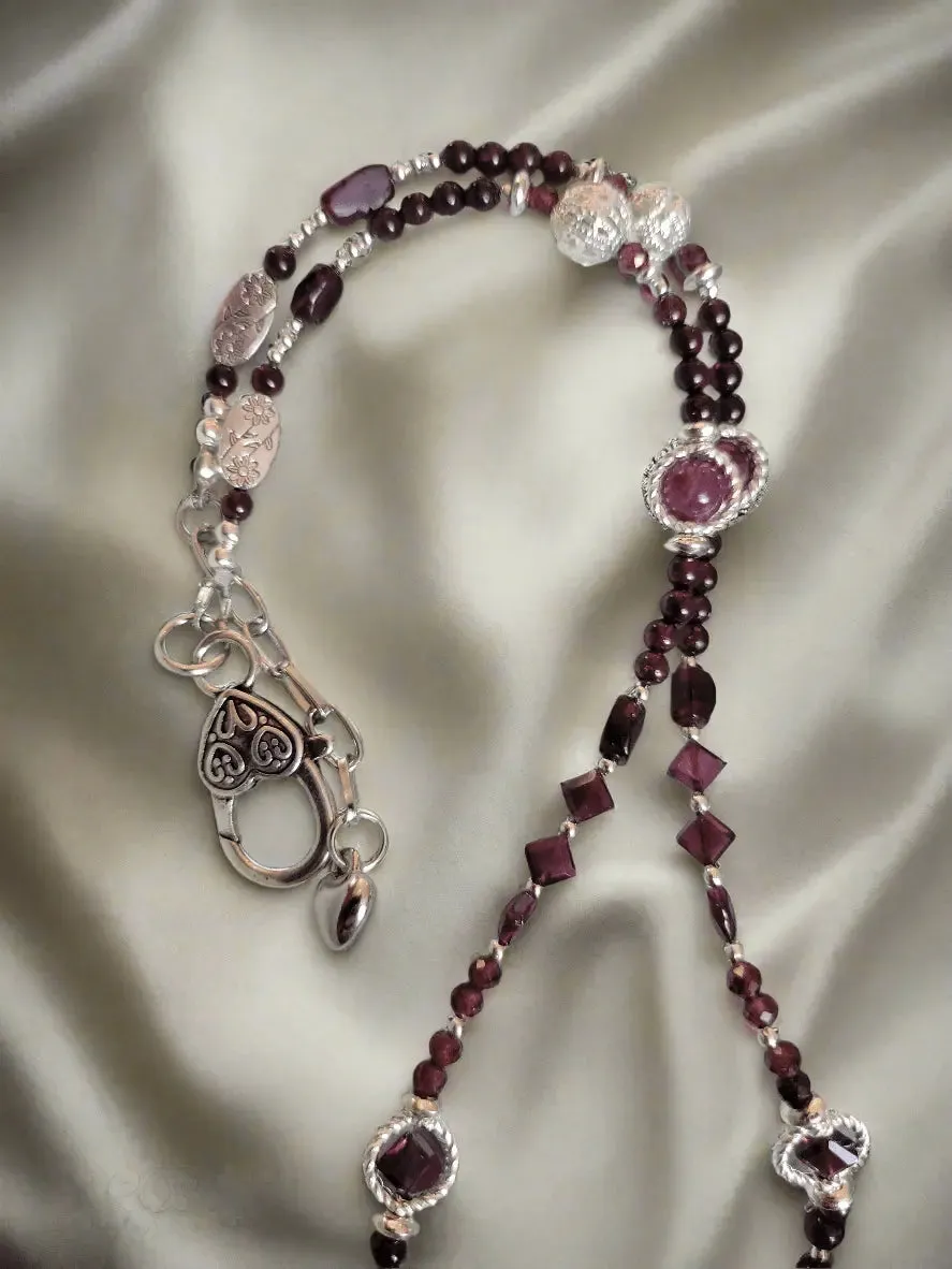 Designer 200ct AAA Almandine-Pyrope FULL GARNET Necklace -Handmade