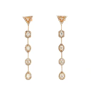 Diamond Dangle Earrings