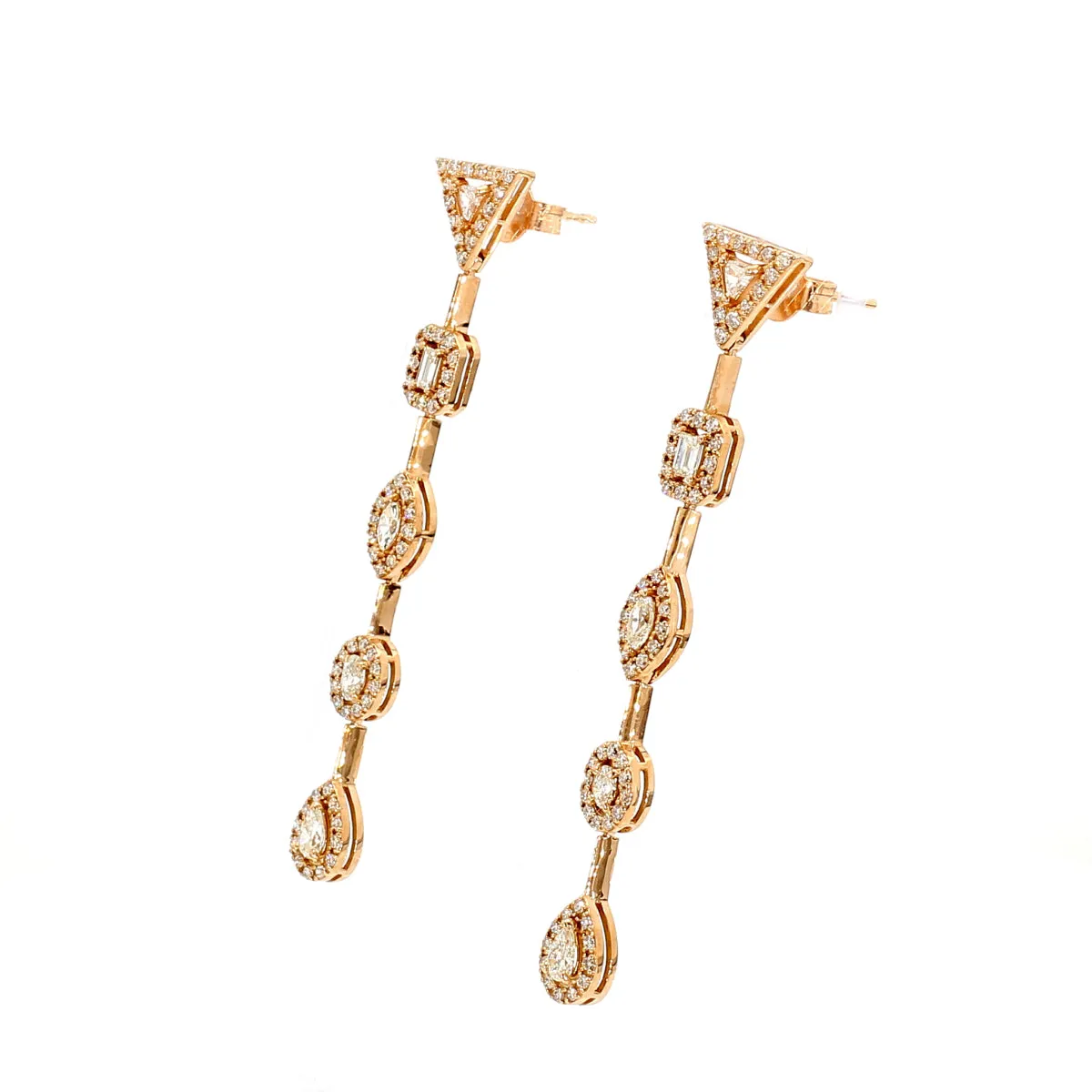 Diamond Dangle Earrings