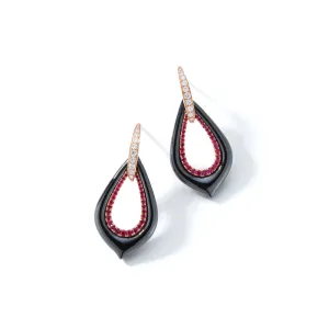 Diamond Drop Céramique Earring
