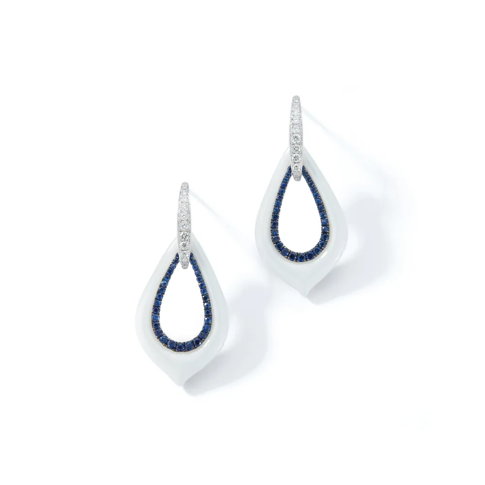 Diamond Drop Céramique Earring