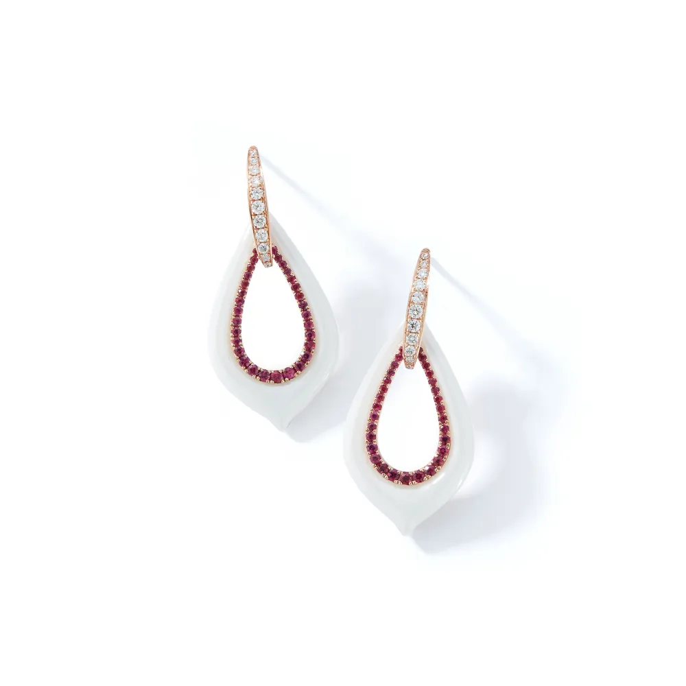 Diamond Drop Céramique Earring