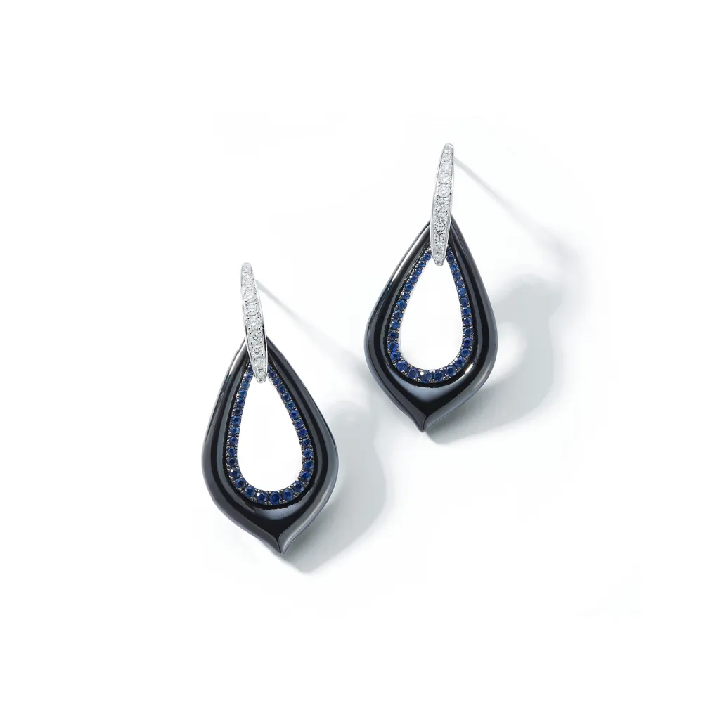 Diamond Drop Céramique Earring