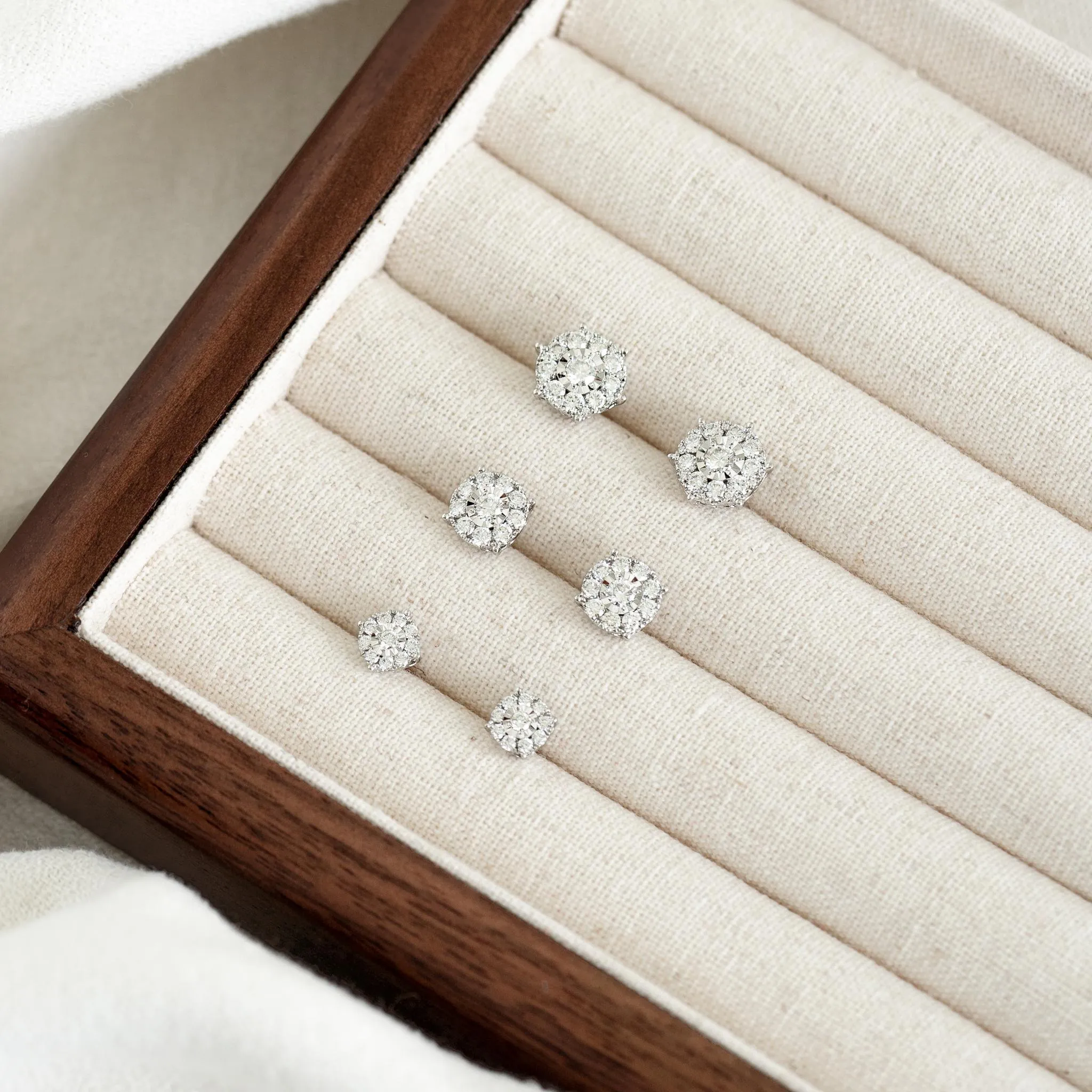 Diamond Earrings - 3 Carat Miracle Plate