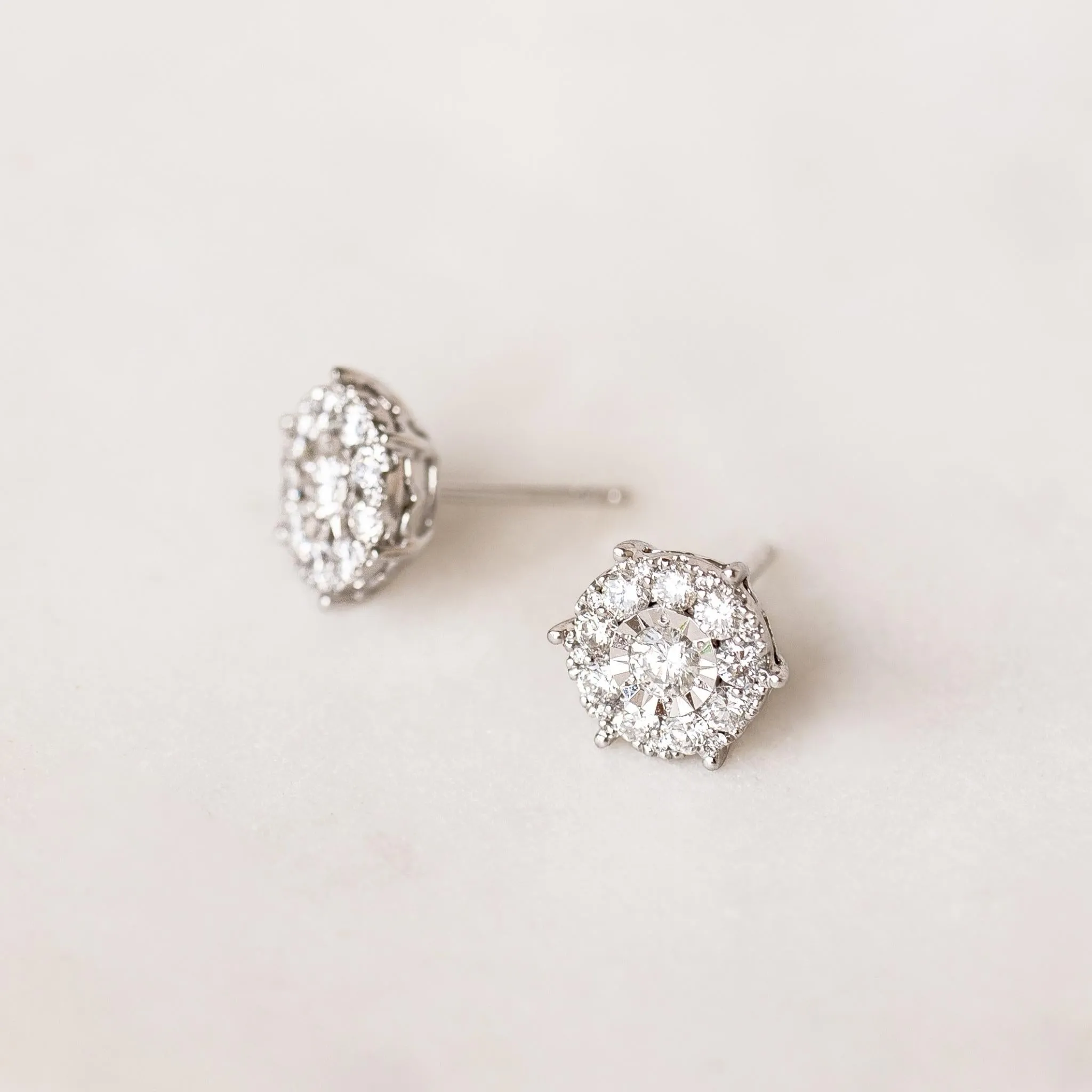 Diamond Earrings - 3 Carat Miracle Plate