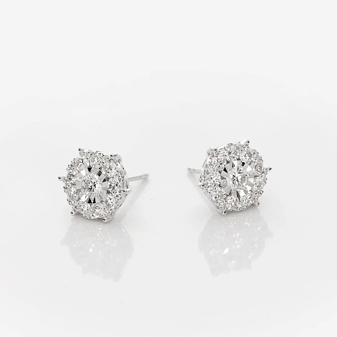 Diamond Earrings - 3 Carat Miracle Plate